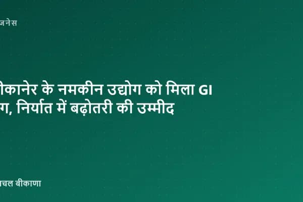 बीकानेर के नमकीन उद्योग को मिला GI टैग, निर्यात में बढ़ोतरी की उम्मीद