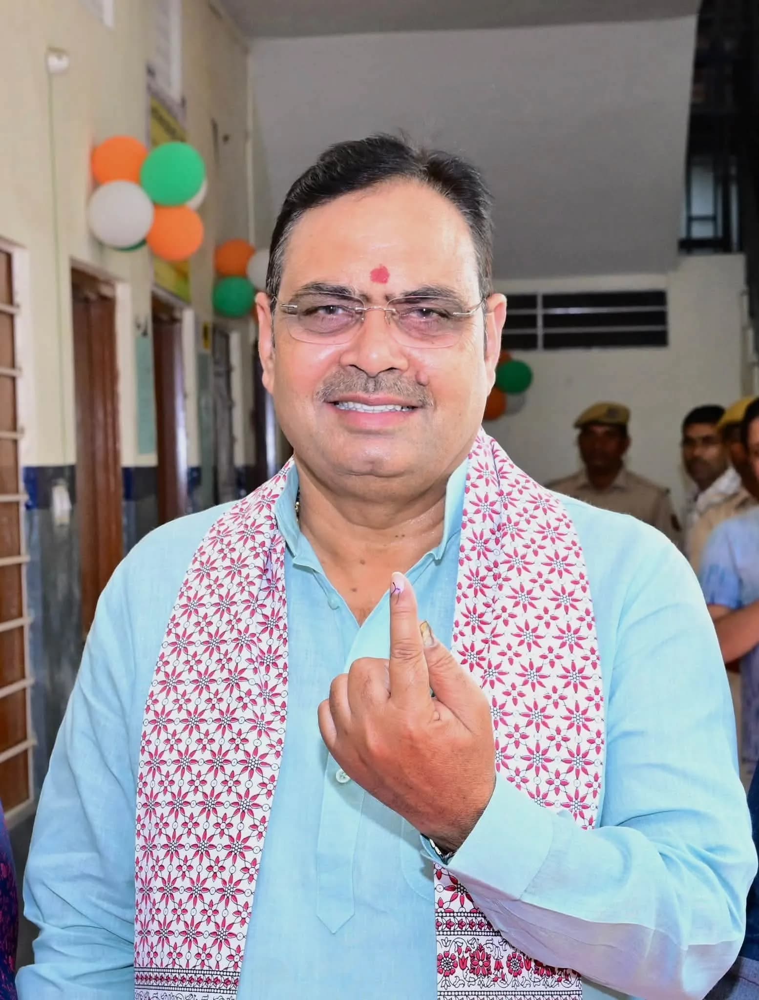 मुख्यमंत्री भजनलाल शर्मा ने सपरिवार किया मतदान, बोले—एक-एक मत तय करेगा शहर का भविष्य