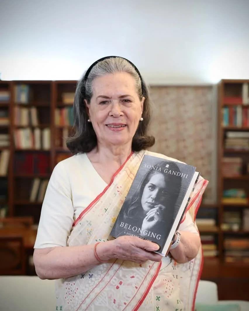 सोनिया गांधी की आत्मकथा ‘Belonging: A Journey of Love’ की पहली झलक, आधिकारिक इंस्टाग्राम पेज का शुभारंभ